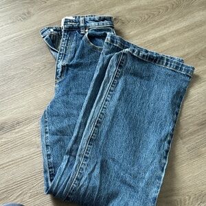 Abrand High Rise Denim Jeans in Deep Blue